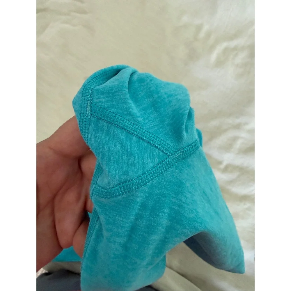 Alo Yoga Alosoft Flow Leggings XS Turquoise Blue Heathered High Waist 28